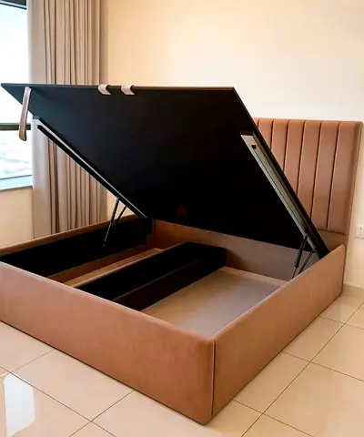 Luxury Design Hydraulic Storage Queen Bed Frame For Sale
