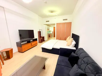 NEWLY FURNISHED STUDIO || WITH BALCONY || 12 CHQS AVAILABLE