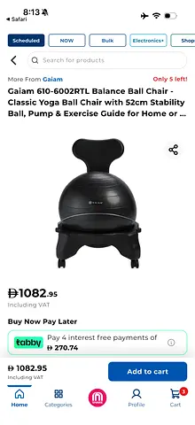 Yoga chair for exercise and back support