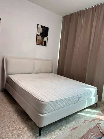 King size fabric finish bed and matress
