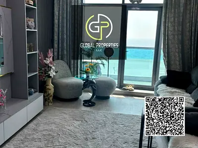 Furnished 1BHK Apartment for Monthly Rent | Stunning Sea View | Corniche Residence Tower, Ajman