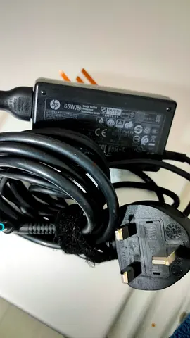 HP 65W Laptop Charger with UK Plug - Good Working Condition