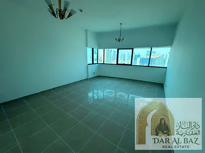 One bedroom and living room for annual rent in Al Mamzar - Sharjah | 2 bathrooms | Free gym and swi