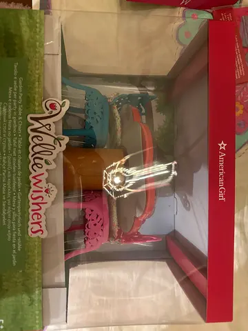 American Girl WellieWishers Garden Party Table & Chairs - New in Box