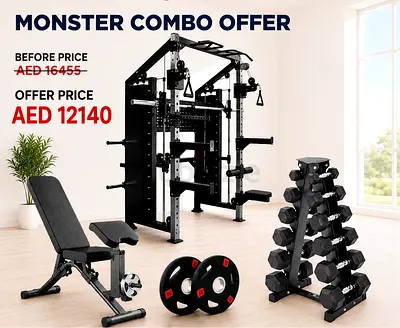 Monster All in One Home Gym Functional Trainer with Smith Combo