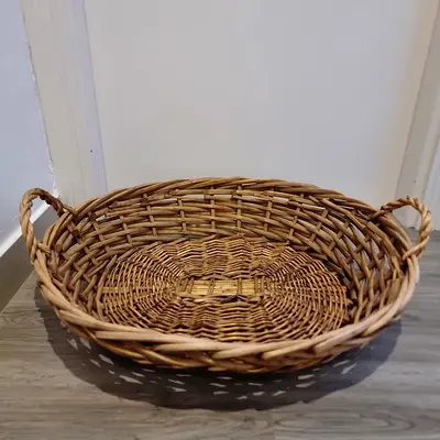 XXL Giant Oval Wicker Serving Tray & Gift Basket – Mirdif