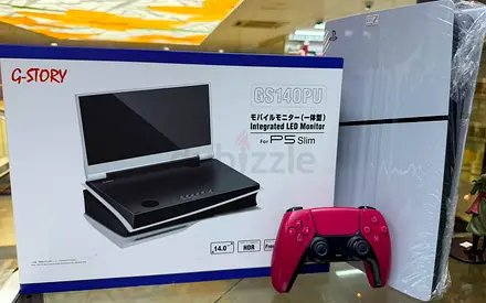 Ps5 slim digital with brand new g story portable monitor