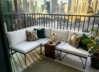 Modular Garden sofa and table set