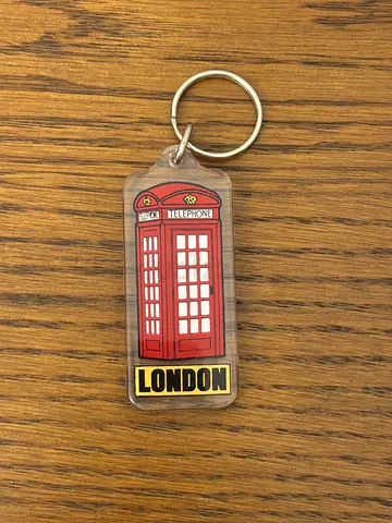 London Red Telephone Box Keychain - Souvenir