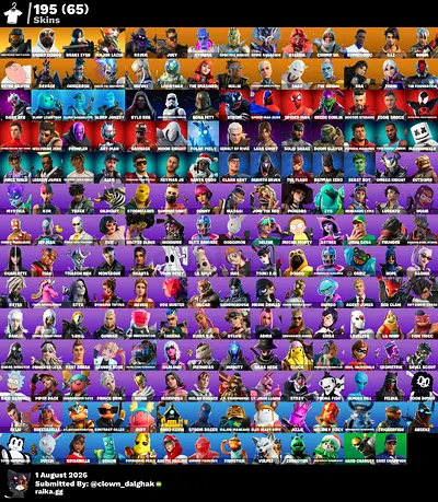 fortnite og account 195 skin