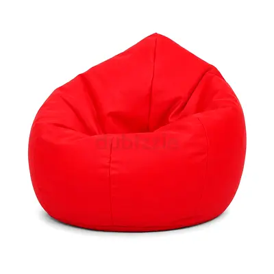 Red Bean Bag Chair - Comfortable Lounge Seat