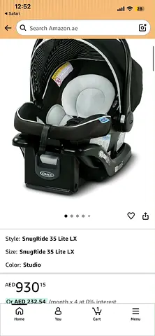Graco SnugRide 35 Lite LX Infant Car Seat - Studio (used)