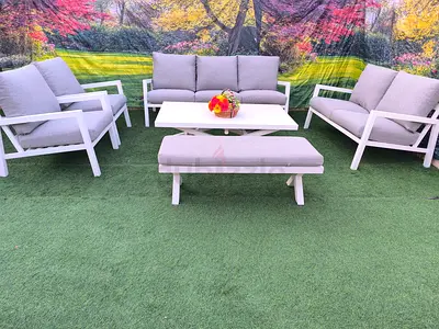 Premium High Quality 9 Seater Aluminium Outdoor Garden Sofa Set
