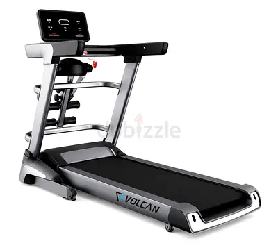 Volcan Motorized Treadmill - Foldable Home Running Machine 4 HP Motor with in built Massager