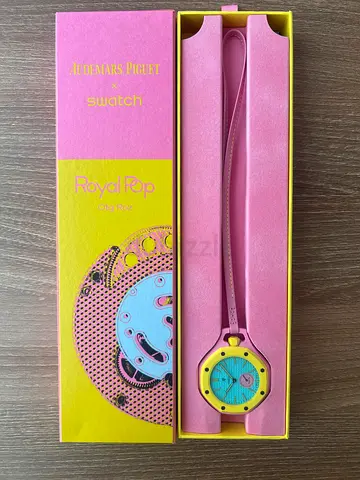 Audemars Piguet x Swatch Royal Pop OTG ROZ Pocket Watch - FULL SET NEW