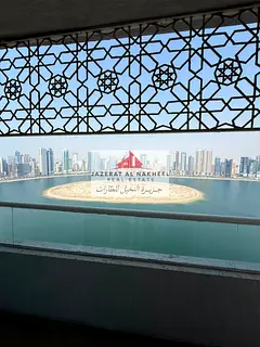 Apartment for rent in Al Mamzar area, three bedrooms and a living room