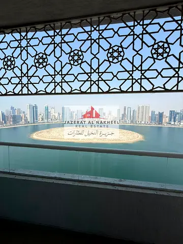 Apartment for rent in Al Mamzar area, three bedrooms and a living room