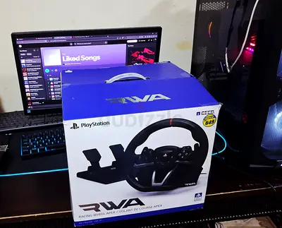 PlayStation RWA Racing Wheel Apex with Pedals -  new used.