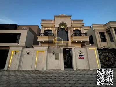 A villa for sale, two floors, including registration and ownership fees, on the main street, ready to move in, with a special cash discount in the mos