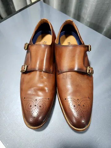 Classic Dune London double monk strap shoes