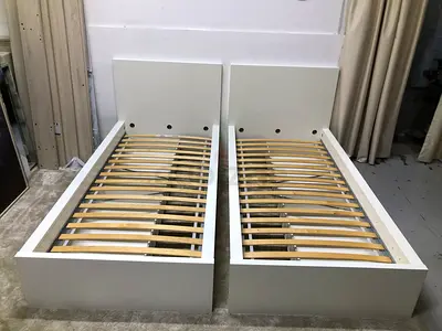 IKEA TWINS BED WITH MATTRESSES
