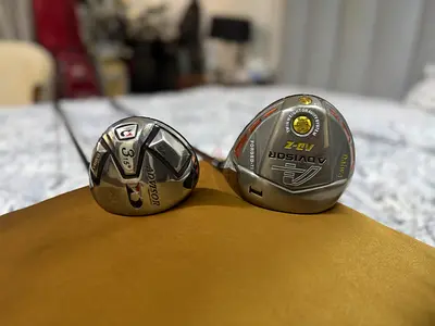 Stiff Daiwa Advisor Japanese Driver and 3 Wood Set, Forged, RH Right Handed, Graphite Shafts S Flex
