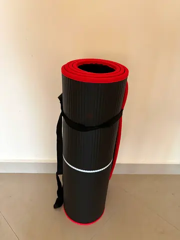 Thick Non-Slip Exercise/Yoga Mat with Carry Strap - Good Condition