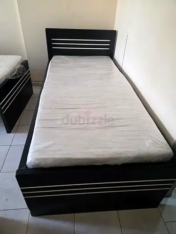 Single Wooden Bed Frame without Mattress - Dark Finish
