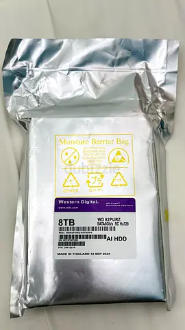 Western Digital Purple 8TB Surveillance Hard Drive (Model: WD82PURZ).