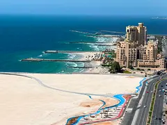 Balcony with direct sea view - 3 bathrooms in the apartment - Master bedroom - Maid's room and laund