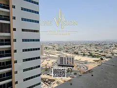 Two bedrooms, a living room, a closed kitchen, a spacious layout, and partial city and garden views.