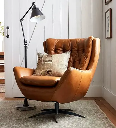 Pottery barn leather chair