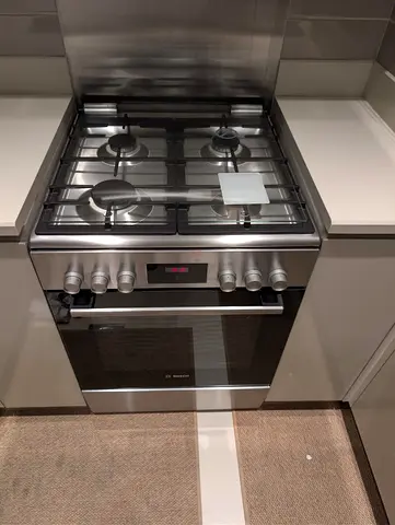 Bosch gas cooker with electric oven dual temperature cooking range digital oven timer