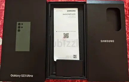 Samsung Galaxy S23 Ultra original box with manuals (empty) for green color