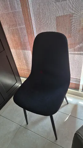 Simple black fabric dining/office chair - good condition