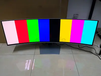 The Samsung Odyssey OLED G9 (G91SD) is a massive 49-inch ultrawide curved gaming monitor that featur