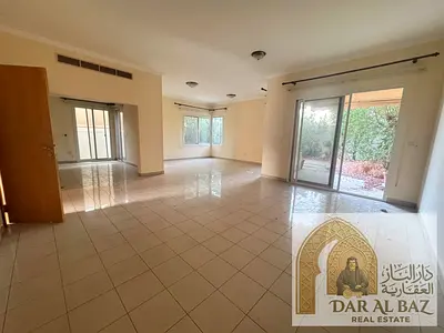 Villa for annual rent in Maysaloon Villas compound – Sharjah | 4 bedrooms | 2 master bedrooms | Master maid's room | Private yard | Covered parking