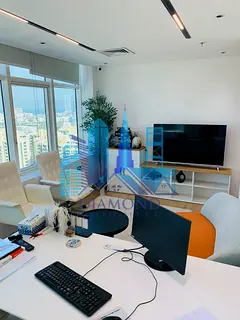 Fully Furnished Big Size Office For Rent in Horizon Tower Ajman downtown