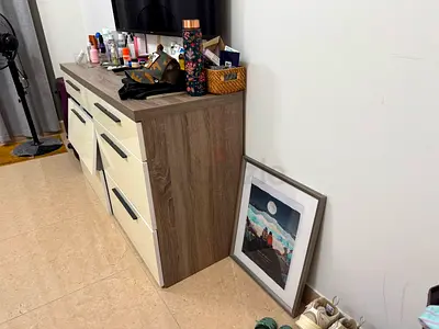 Home Center 6 Drawer Chest & Mirror