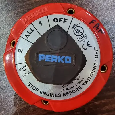Genuine PERKO Dual Battery Selector Switch for Camping & Solar – Mirdif
