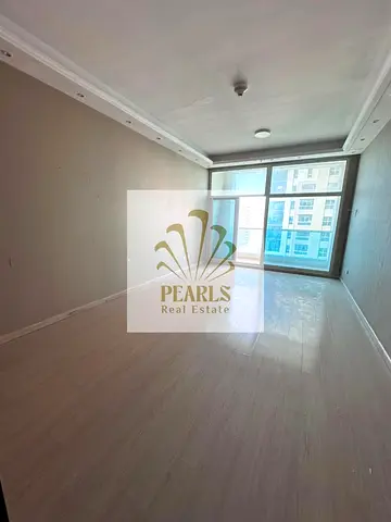 Largest & best 1BR for annual rent in Ajman One Al Rashidiya 3, sea view, master bedroom, 2 bathrooms, separate hall, dressing room, excellent persona