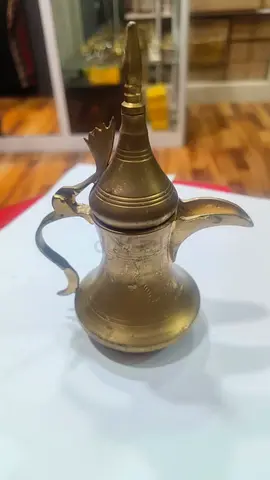 Brass Arabic Dallah Coffee Pot Decorative-11x15cm