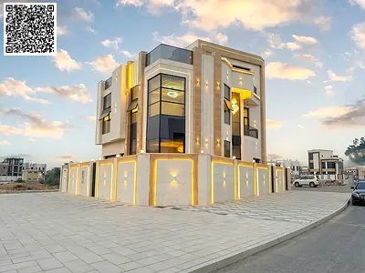 فرصة امتلاك فيلا احلامك تصميم مودرن مع روف و شامل رسوم التسجيل قريبة من المسجد و بسعر قابل للتفاوض