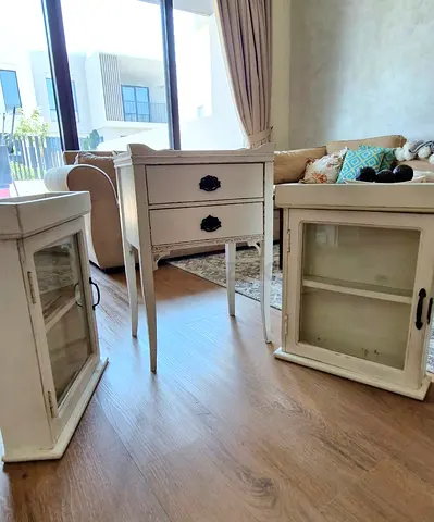 Antique White Wall hanging Cabinet | Side table