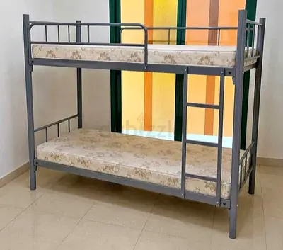 Metal Bunk Bed with Two Mattresses - Good Condition