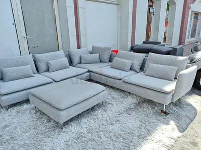 As new Ikea Soderhamn Corner Sofa Grey without stool