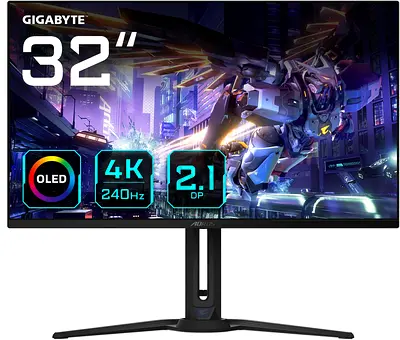 Gigabyte AORUS 32" OLED 4K 240Hz Gaming Monitor