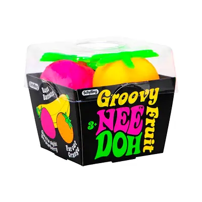 Groovy Nee Doh Fruit Play Putty - Orange & Pink and yellow (Brand New)