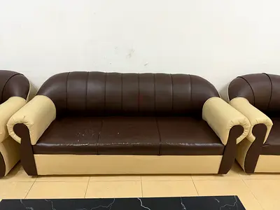 Sofa with two chairs for sale