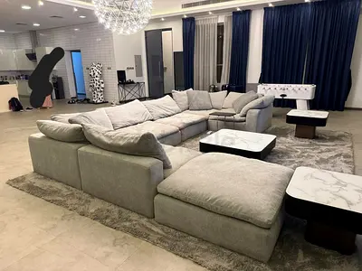 Modular Living room Sofa with footstools pan Emirates Pianca
